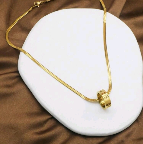 3pcs  set Fashion Design Couple Earrings Necklace Set For Women Stainless Steel - Picture 5 of 8